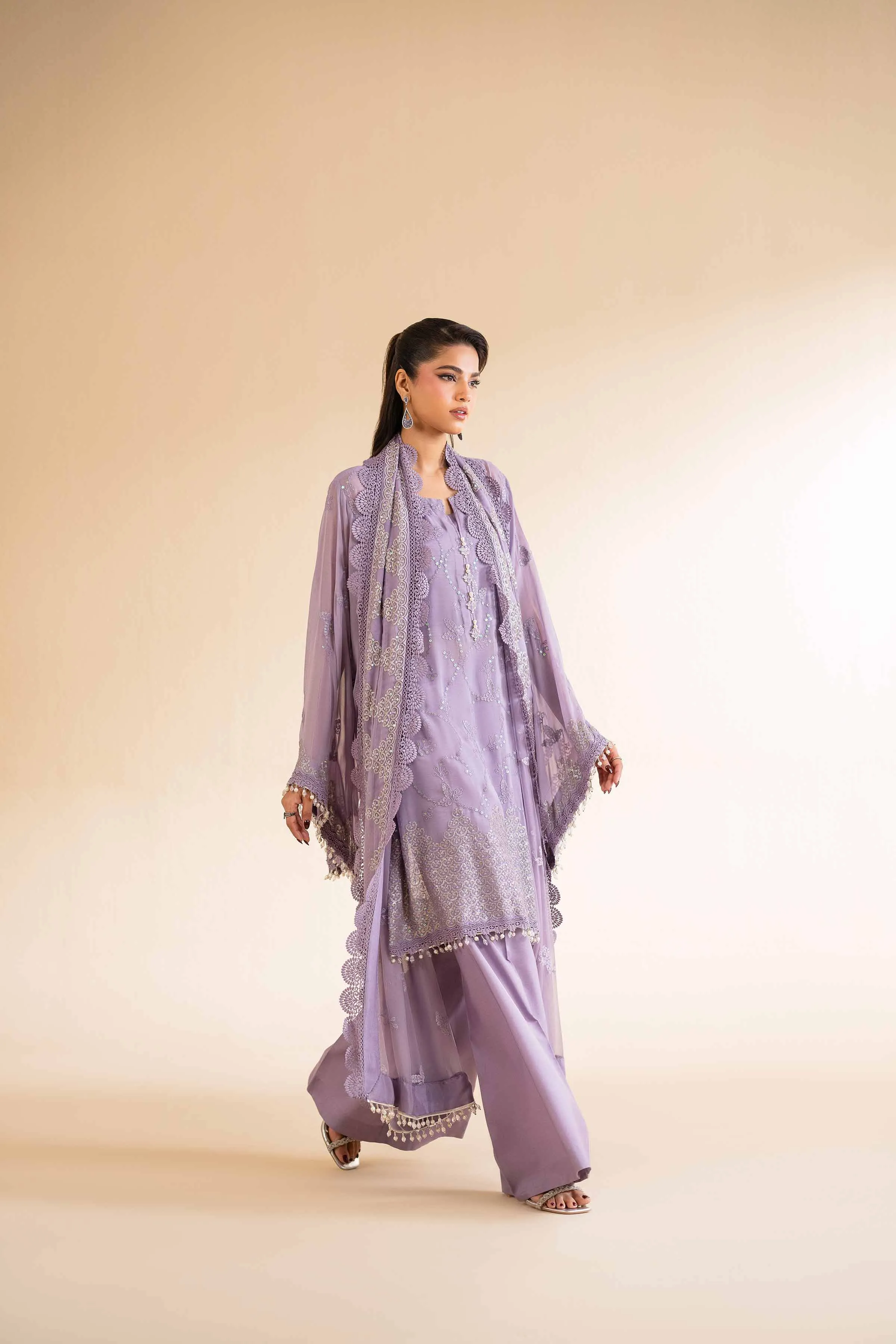 3 Piece - Dyed Embroidered Suit - 42501512