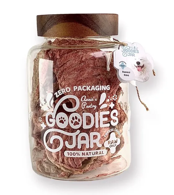 Annie's Pantry Goodies Jars Freeze-Dried Dog Treats (Rabbit Ribs)