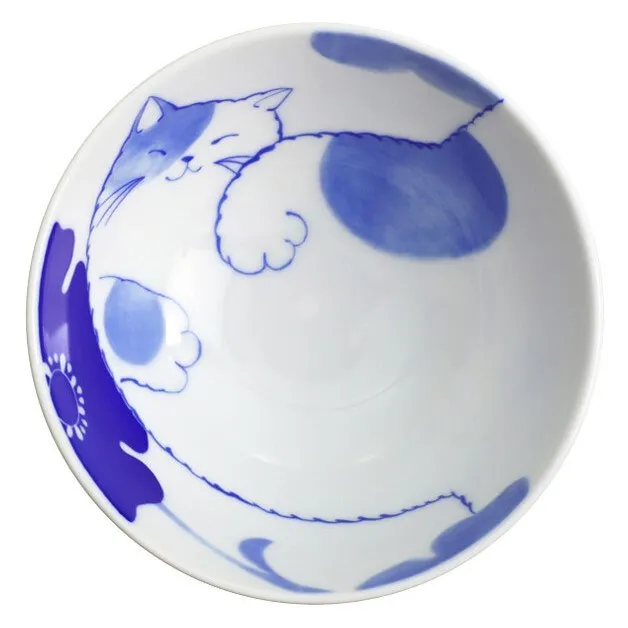 Ceramic-ai: Small Bowl White Sora Cat