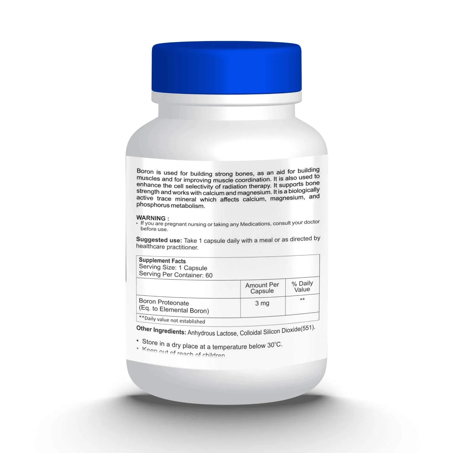 Healthvit Boron 3 mg - 60 Capsules