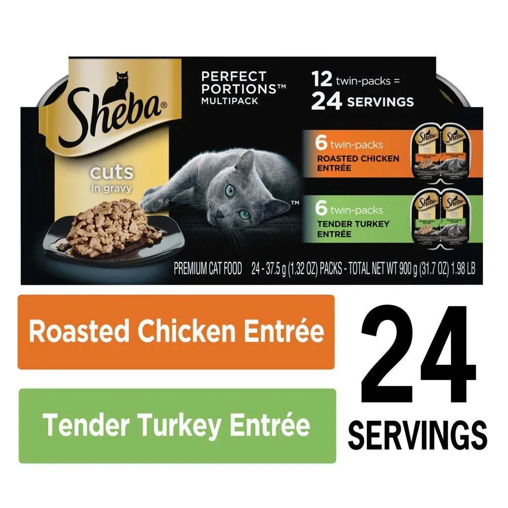 Perfect Portions Wet Cat Food Variety 12 Pack