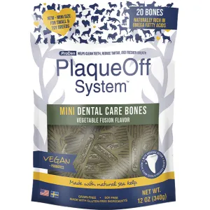 ProDen PlaqueOff System Mini Dental Chews Vegetable Flavor for Dogs - 12 oz