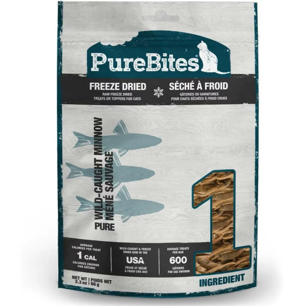 Pure Bites Freeze Dried Minnow Treats for Cats