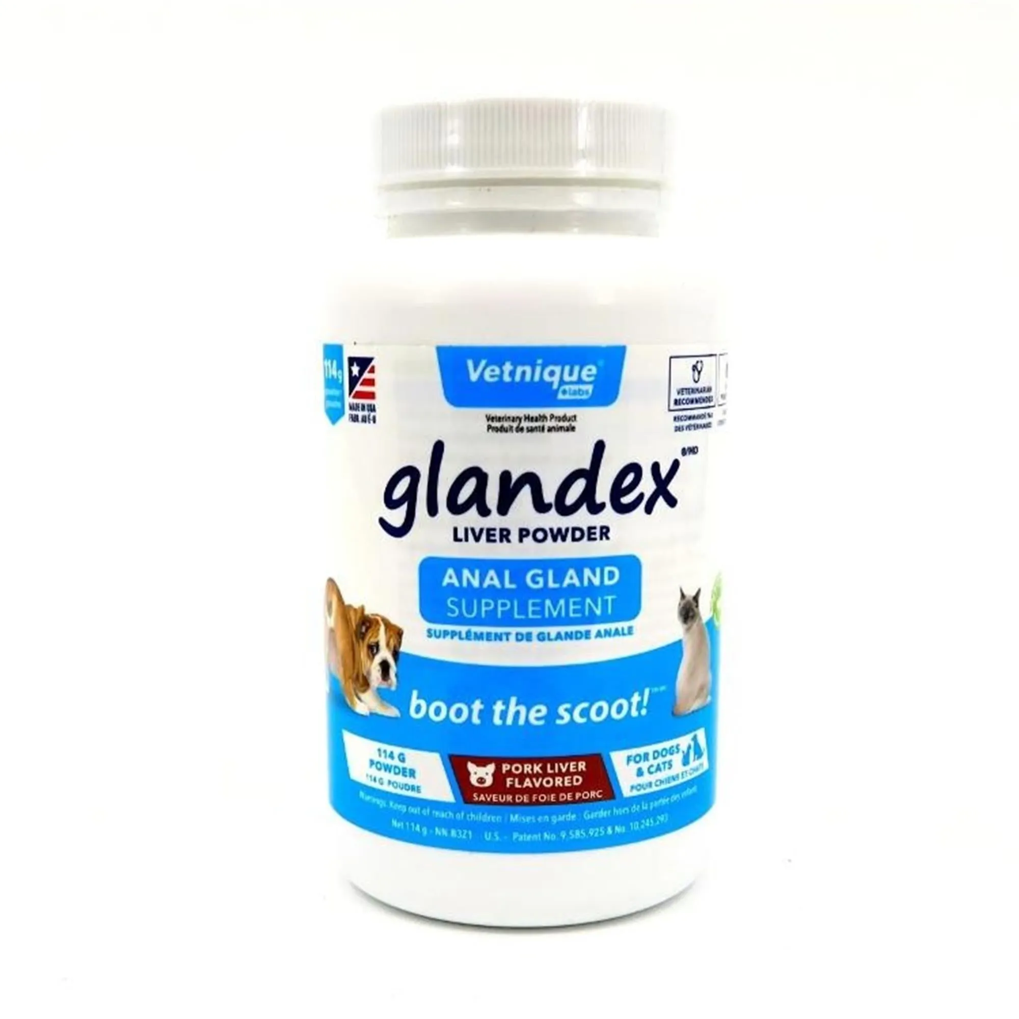 Vetnique Labs Glandex Anal Gland Supplement Pork Liver Powder for Cats & Dogs