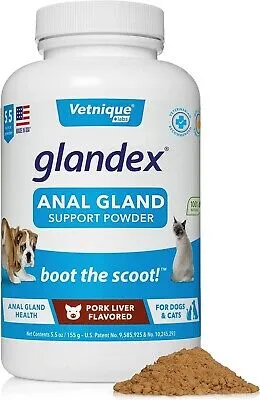 Vetnique Labs Glandex Anal Gland Supplement Pork Liver Powder for Cats & Dogs